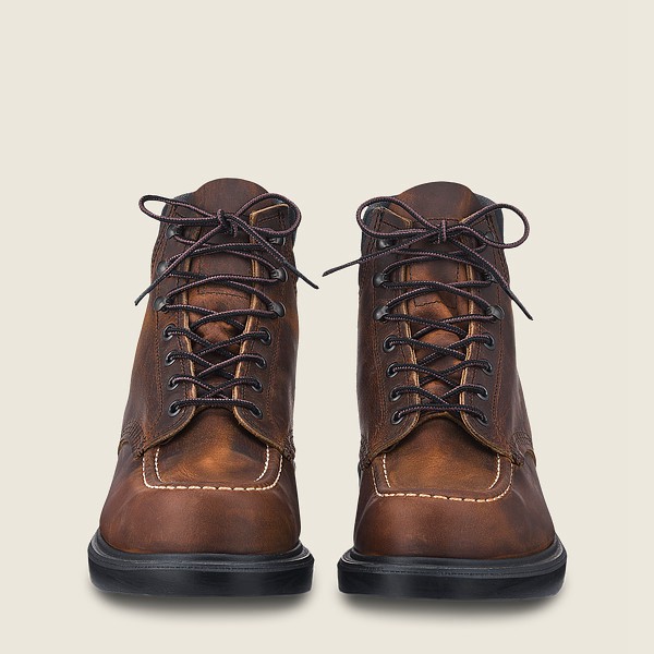 Bottes Red Wing Heritage - Classic Supersole - 6-Inchr Rough & Tough Cuir - Marron Foncé - Homme 807